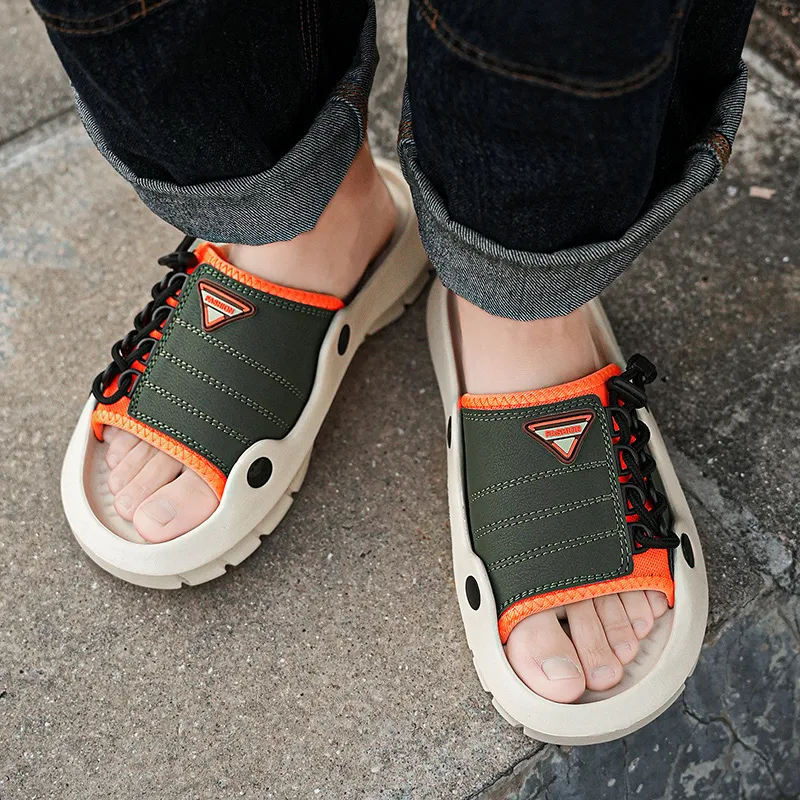 Colorful Creations EVA Cut Out Cushioning Antibacterial Slip Resistant Abrasion Resistant Slide Slippers Unisex-14