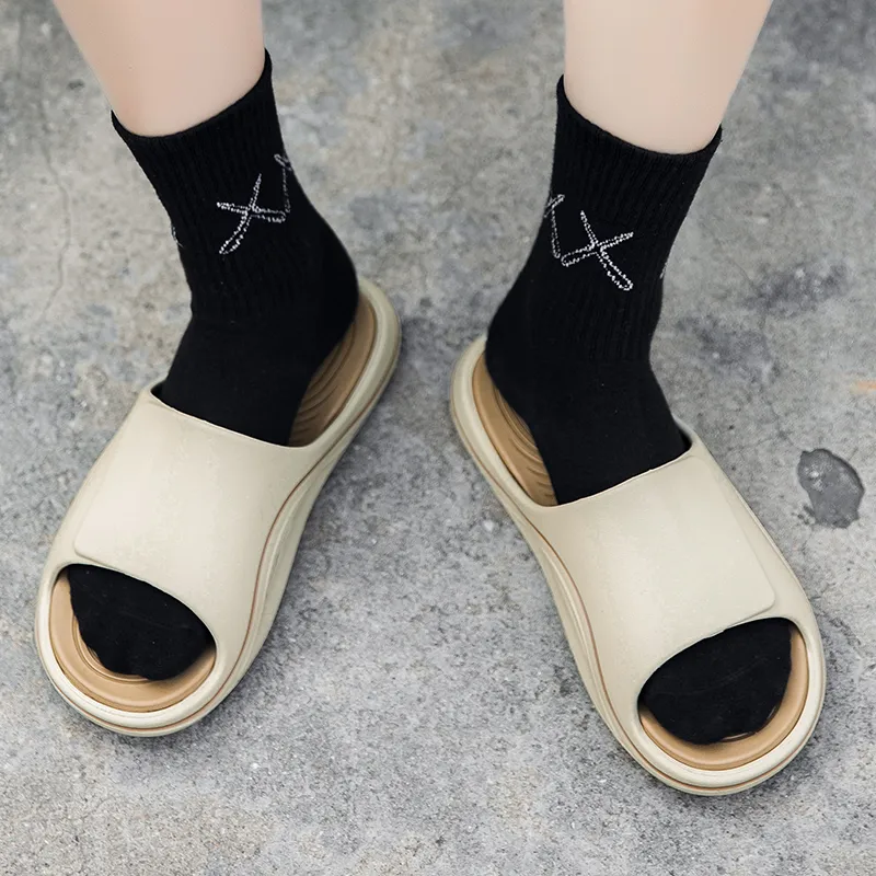 Colorful Creations EVA Massage Slip Resistant Abrasion Resistant Odor Resistant Quiet Slide Slippers Men's-22