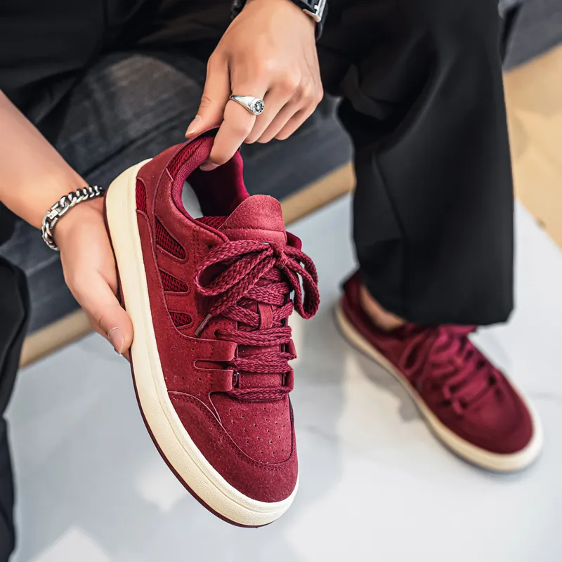 Colorful Creations Height Increasing Abrasion Resistant Slip Resistant Low Top Skateboard Shoes Men's-9