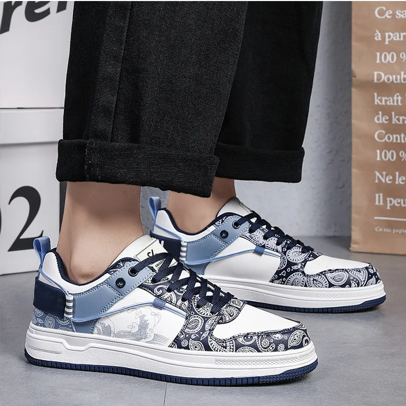 Colorful Creations Height Increasing Abrasion Resistant Breathable Slip Resistant Low Top Skateboard Shoes Men's Box-4