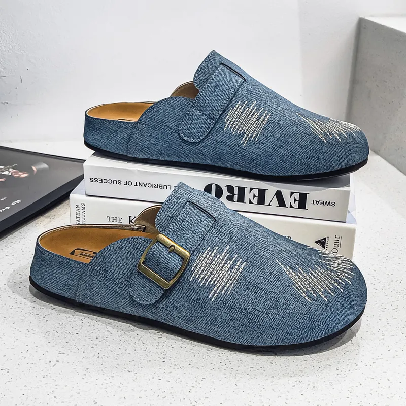 Colorful Creations EVA Stitching Quiet Odor Resistant Abrasion Resistant Slip Resistant Closed Toe Slippers Men's-5