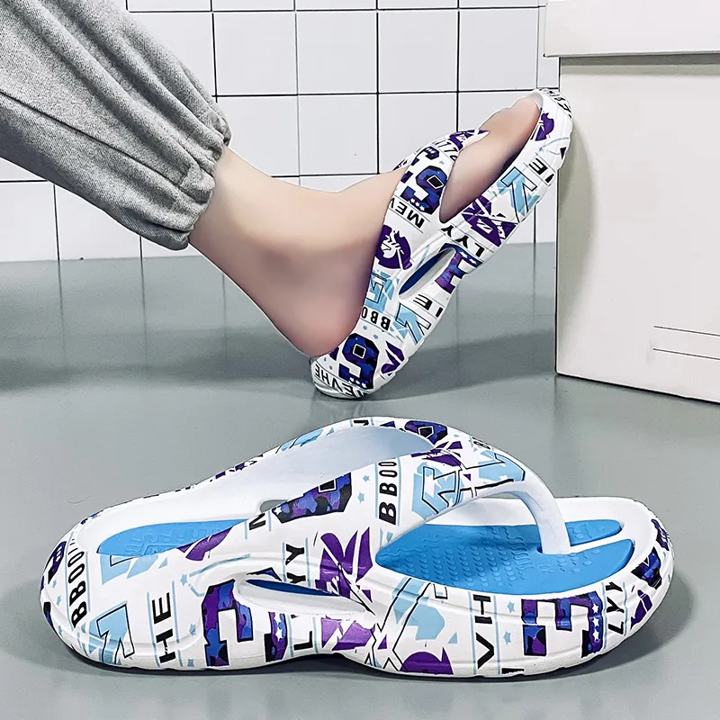 Colorful Creations EVA Quiet Odor Resistant Abrasion Resistant Slip Resistant Flip Flops Unisex Box-9