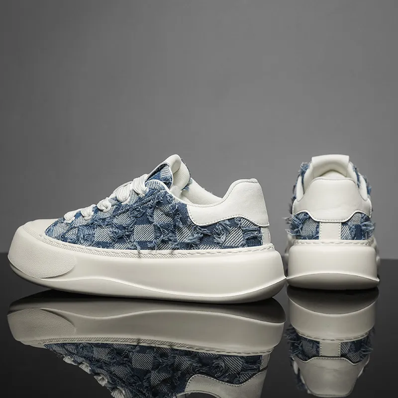 Colorful Creations Slip Resistant, Breathable, Lightweight, Height Increasing Low Top Casual Shoes Men's-2