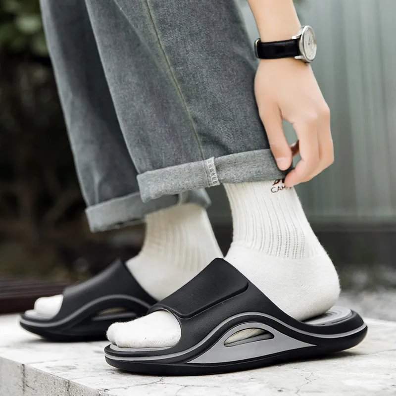 Colorful Creations EVA Massage Slip Resistant Abrasion Resistant Odor Resistant Quiet Slide Slippers Men's-5
