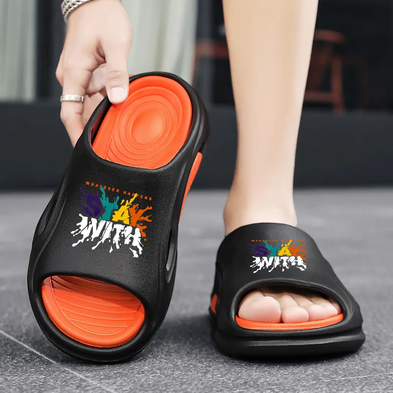 Colorful Creations EVA Cut Out Slip Resistant Abrasion Resistant Odor Resistant Quiet Slide Slippers Unisex-3