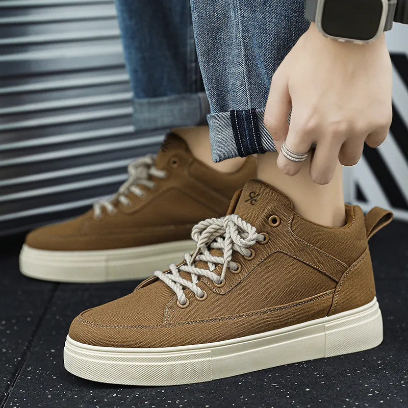 Colorful Creations Slip Resistant, Abrasion Resistant, Breathable, Height Increasing Mid Top Canvas Shoes Men's-3