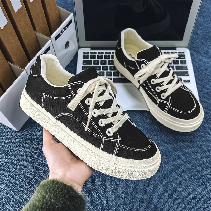 Colorful Creations Wear resistant, Lightweight, Breathable, And Non slip. Low Top Canvas Shoes Men's-2