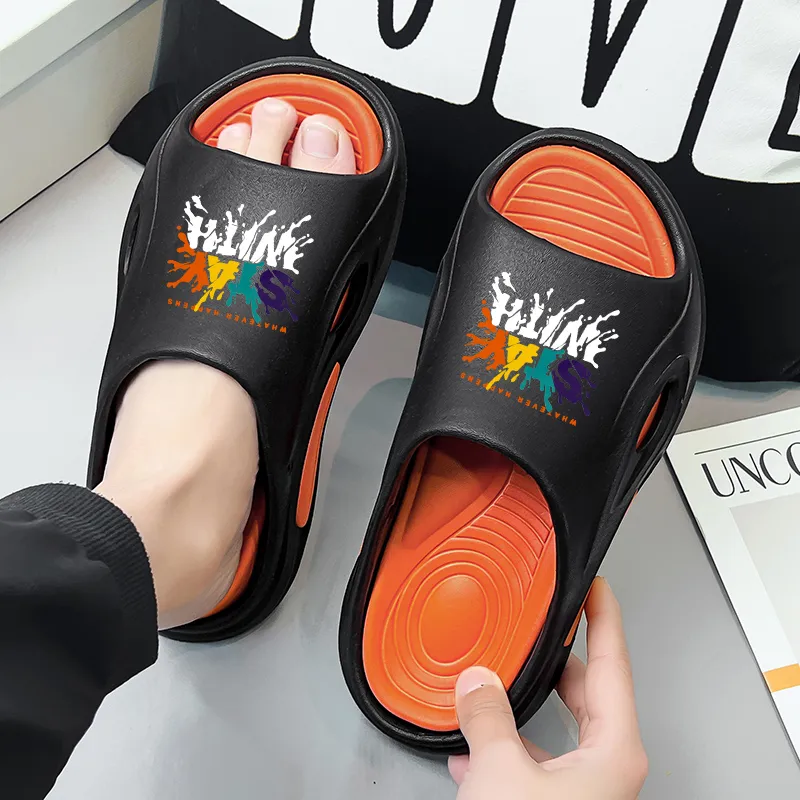 Colorful Creations EVA Cut Out Slip Resistant Abrasion Resistant Odor Resistant Quiet Slide Slippers Unisex-5