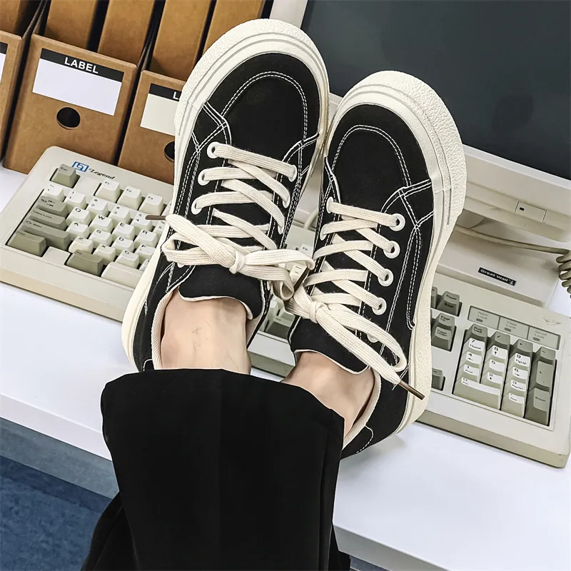 Colorful Creations Wear resistant, Lightweight, Breathable, And Non slip. Low Top Canvas Shoes Men's-4