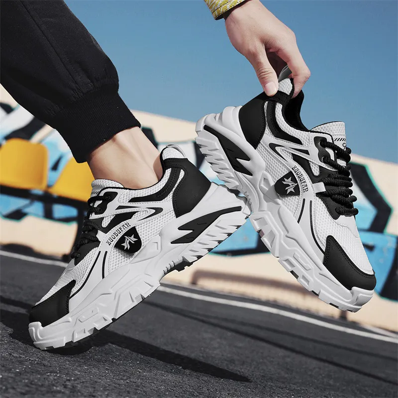 Colorful Creations Height Increasing Abrasion Resistant Lightweight Slip Resistant Low Top Chunky Sneakers Men's-16