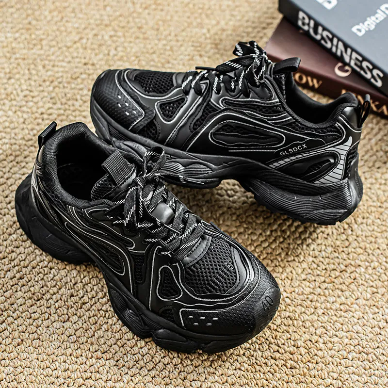 Colorful Creations Slip Resistant, Abrasion Resistant, Breathable, Height Increasing Low Top Chunky Sneakers Men's-17