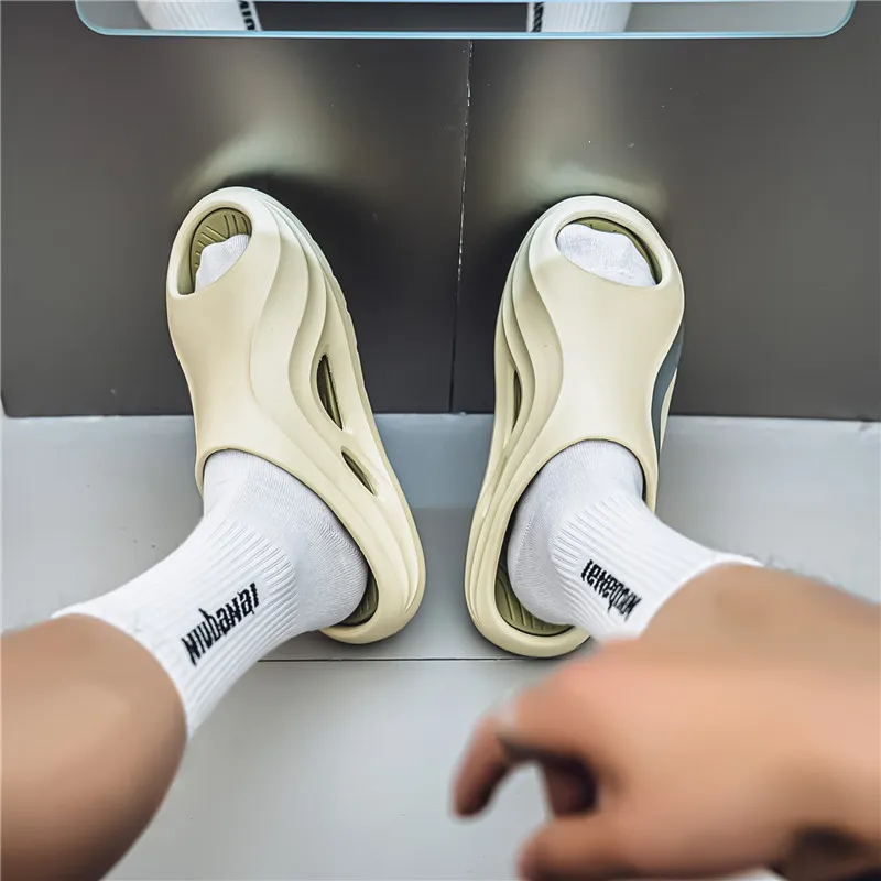 Colorful Creations EVA Slip Resistant Abrasion Resistant Quiet Slide Slippers Men's-15