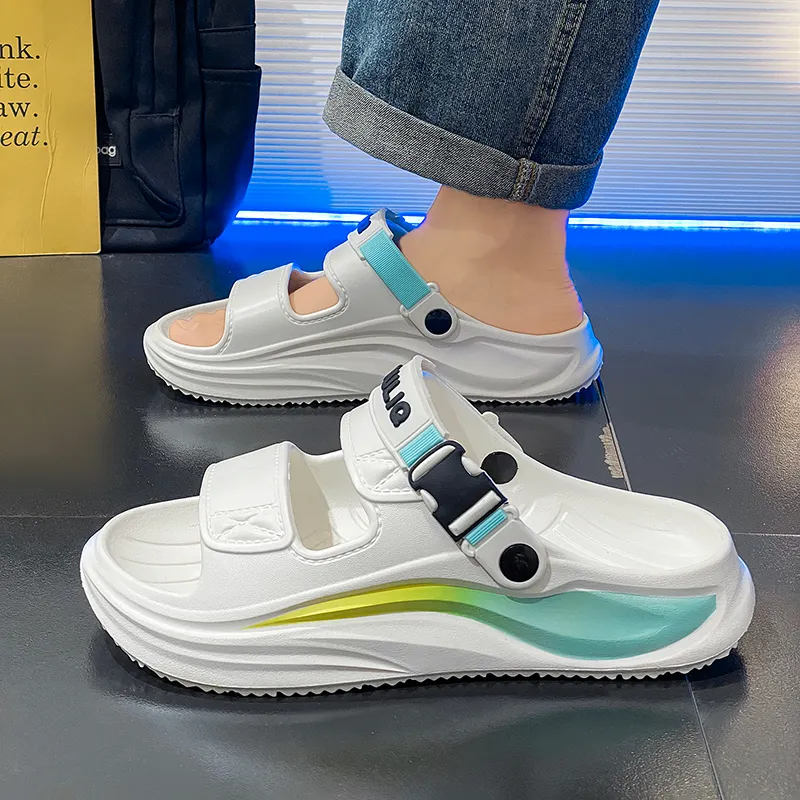 Colorful Creations EVA Cut Out Quiet Slip Resistant Odor Resistant Abrasion Resistant Slide Slippers Unisex-23