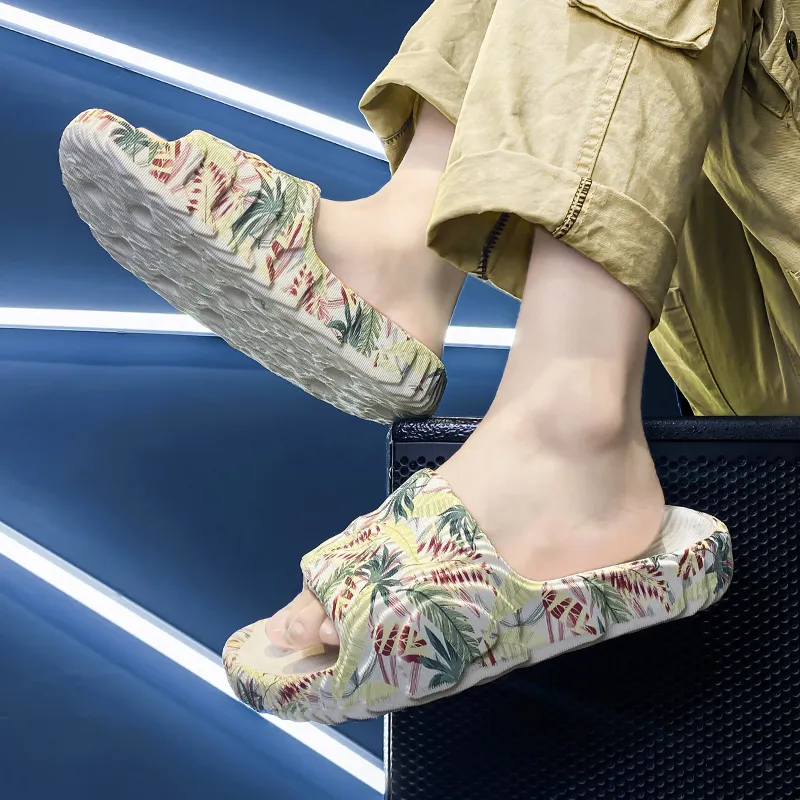 Colorful Creations EVA Slip Resistant Abrasion Resistant Odor Resistant Quiet Slide Slippers Men's-17