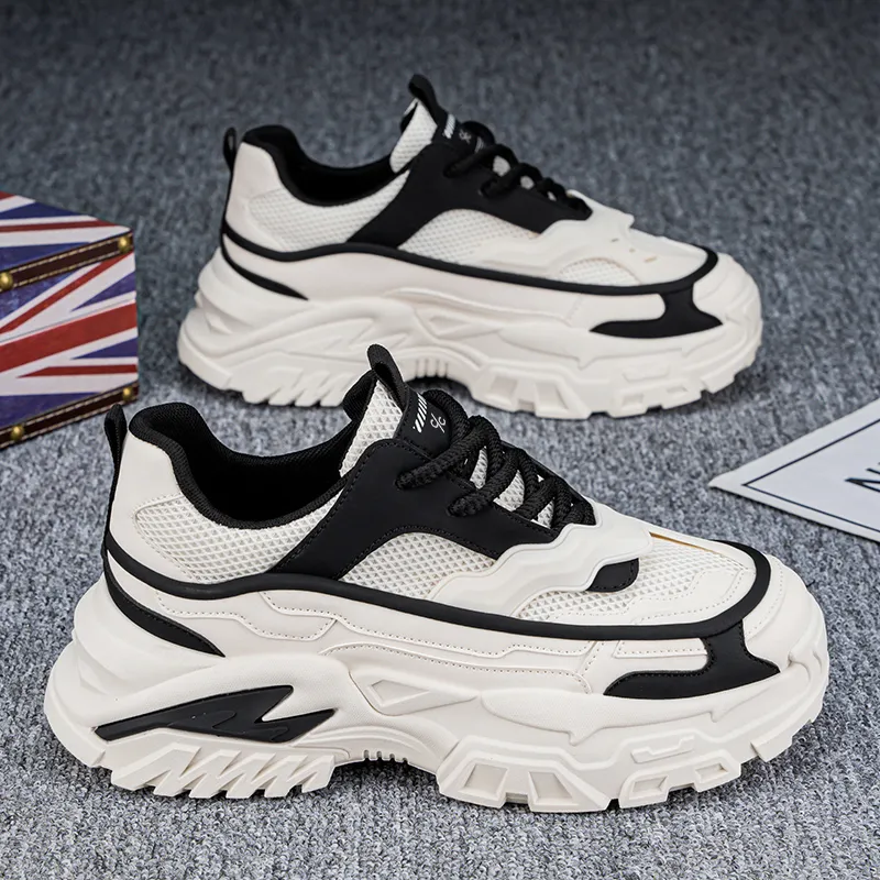 Colorful Creations Height Increasing Abrasion Resistant Lightweight Slip Resistant Low Top Chunky Sneakers Men's-14