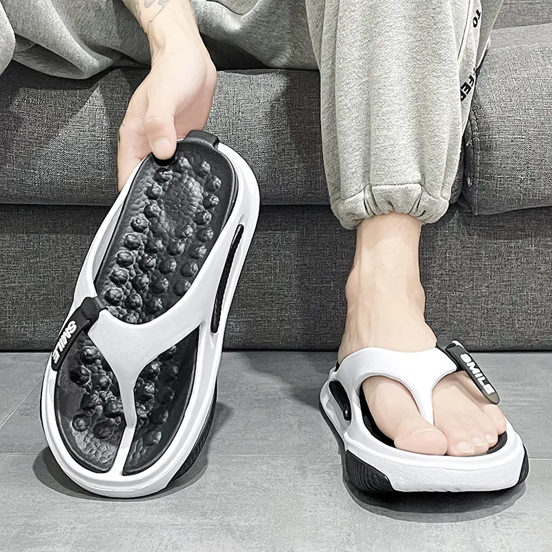 Colorful Creations EVA Cut Out Quiet Odor Resistant Abrasion Resistant Slip Resistant Flip Flops Men's Box-4