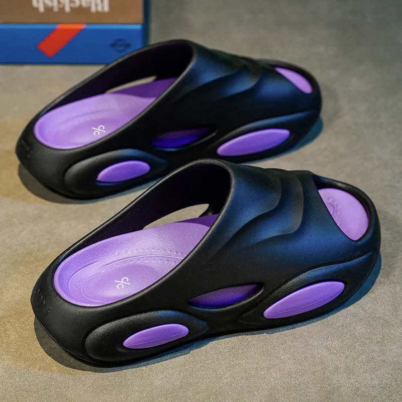Colorful Creations EVA Cut Out Quiet Slip Resistant Odor Resistant Abrasion Resistant Slide Slippers Men's-18