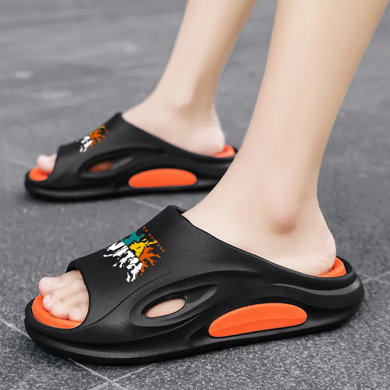 Colorful Creations EVA Cut Out Slip Resistant Abrasion Resistant Odor Resistant Quiet Slide Slippers Unisex-4