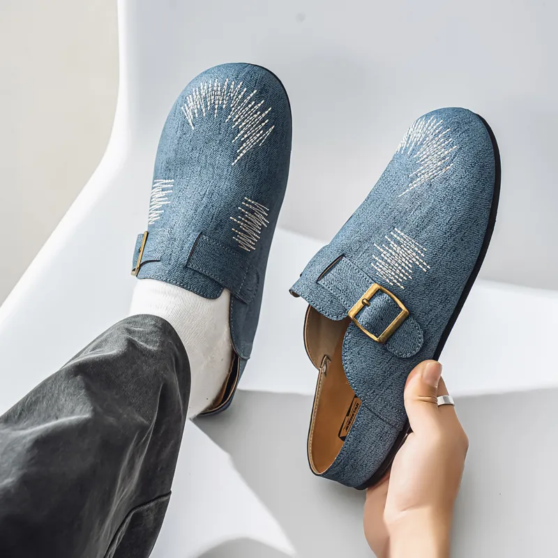 Colorful Creations EVA Stitching Quiet Odor Resistant Abrasion Resistant Slip Resistant Closed Toe Slippers Men's-2