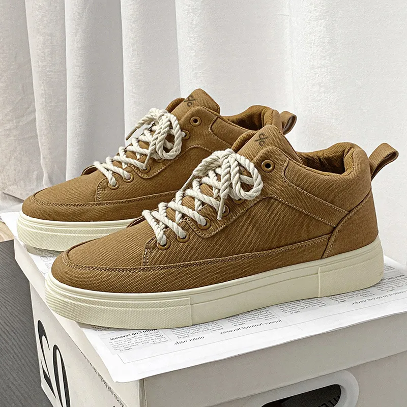 Colorful Creations Slip Resistant, Abrasion Resistant, Breathable, Height Increasing Mid Top Canvas Shoes Men's-2