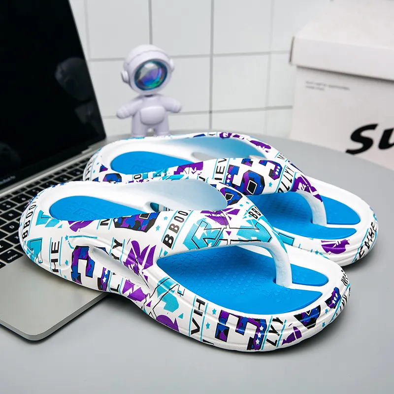 Colorful Creations EVA Quiet Odor Resistant Abrasion Resistant Slip Resistant Flip Flops Unisex Box-7