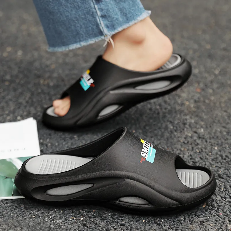 Colorful Creations EVA Slip Resistant Abrasion Resistant Quiet Slide Slippers Men's-4