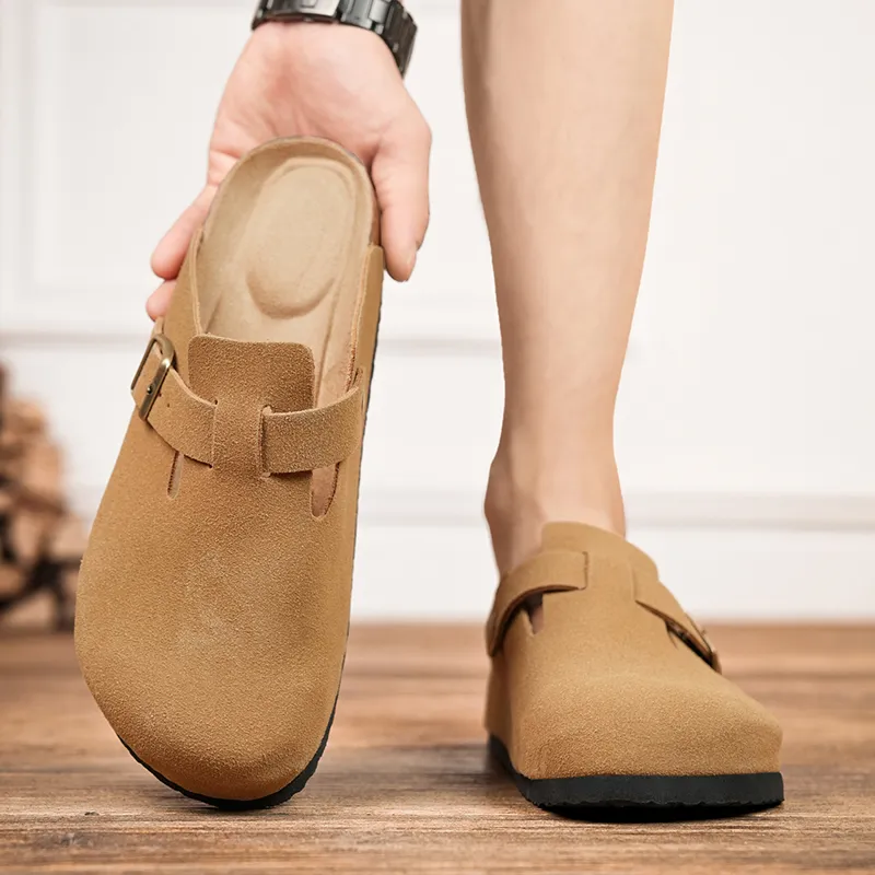 Colorful Creations Cork Sole Odor Resistant Abrasion Resistant Slip Resistant Closed Toe Slippers Unisex-5