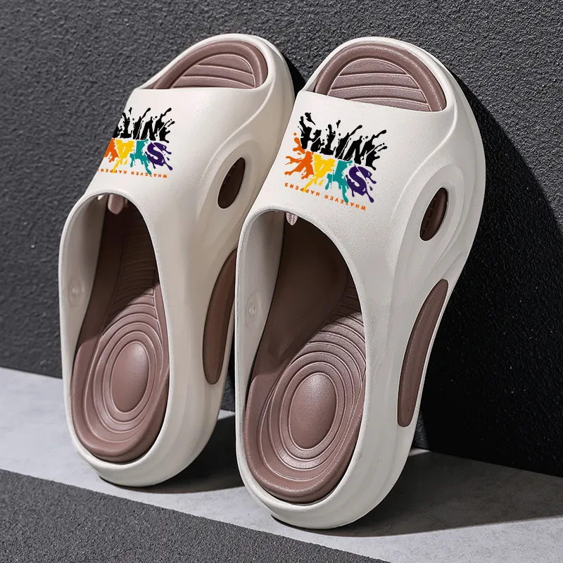 Colorful Creations EVA Cut Out Slip Resistant Abrasion Resistant Odor Resistant Quiet Slide Slippers Unisex-27