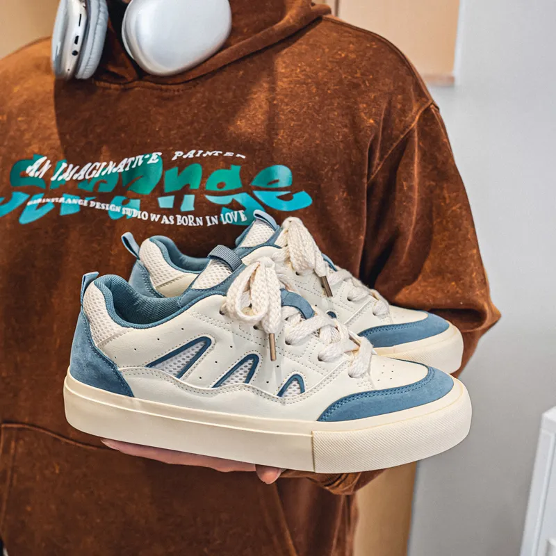 Colorful Creations Slip Resistant, Abrasion Resistant, Lightweight, Breathable Low Top Skateboard Shoes Men's Box-8
