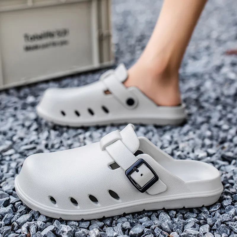 Colorful Creations EVA Quiet Odor Resistant Abrasion Resistant Slip Resistant Closed Toe Slippers Men's-12