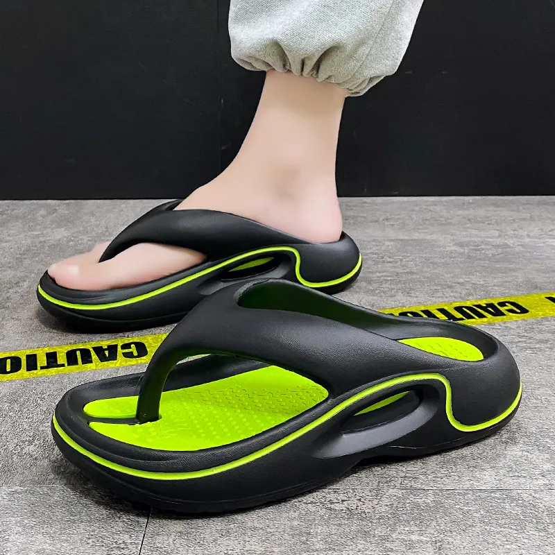 Colorful Creations EVA Slip Resistant Abrasion Resistant Quiet Flip Flops Men's-2