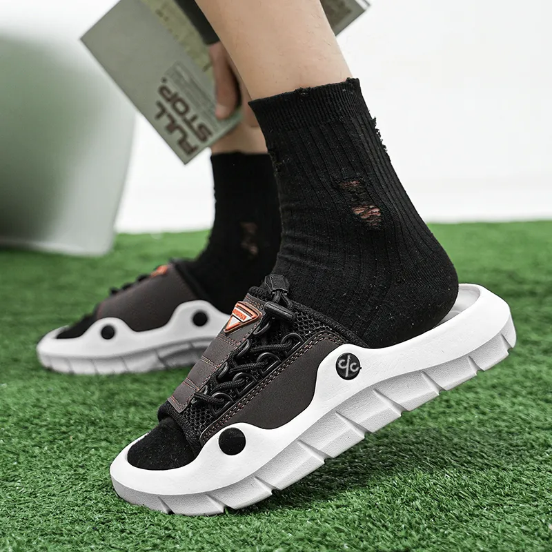 Colorful Creations EVA Cut Out Cushioning Antibacterial Slip Resistant Abrasion Resistant Slide Slippers Unisex-9