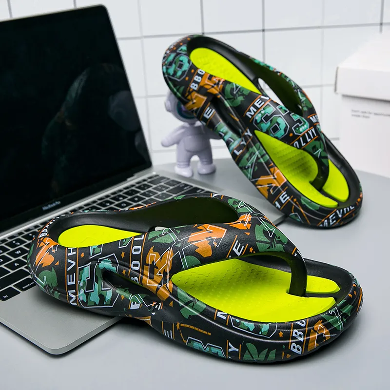 Colorful Creations EVA Quiet Odor Resistant Abrasion Resistant Slip Resistant Flip Flops Unisex Box-2