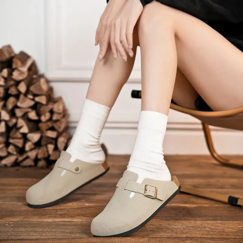 Colorful Creations Cork Sole Odor Resistant Abrasion Resistant Slip Resistant Closed Toe Slippers Unisex-15
