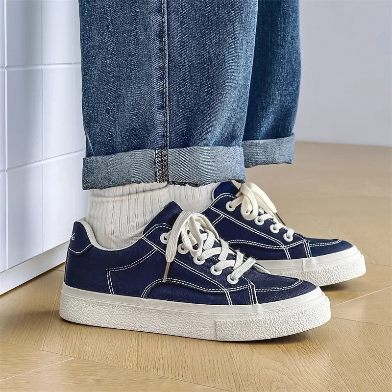 Colorful Creations Wear resistant, Lightweight, Breathable, And Non slip. Low Top Canvas Shoes Men's-9