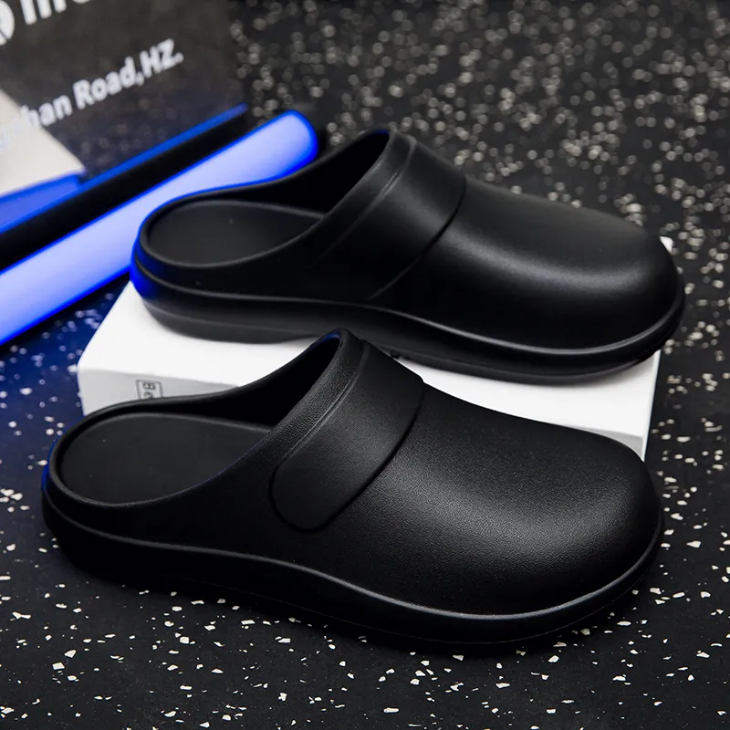 Colorful Creations EVA Cut Out Quiet Odor Resistant Abrasion Resistant Slip Resistant Closed Toe Slippers Men's Box-2