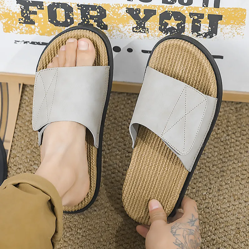 Colorful Creations EVA Cut Out Quiet Slip Resistant Abrasion Resistant Massage Slide Slippers Men's-10