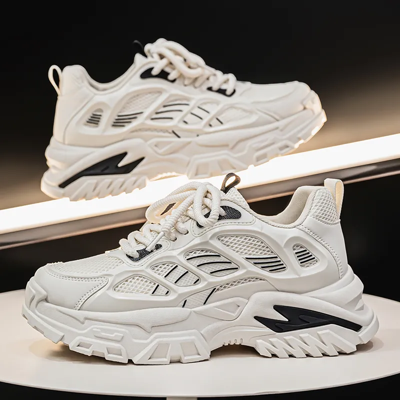 Colorful Creations Slip Resistant, Breathable, Lightweight, Height Increasing Low Top Chunky Sneakers Men's Box-15