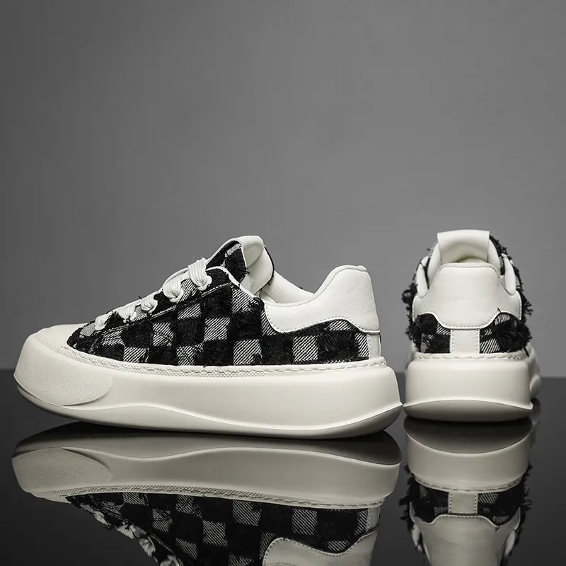 Colorful Creations Slip Resistant, Breathable, Lightweight, Height Increasing Low Top Casual Shoes Men's-7