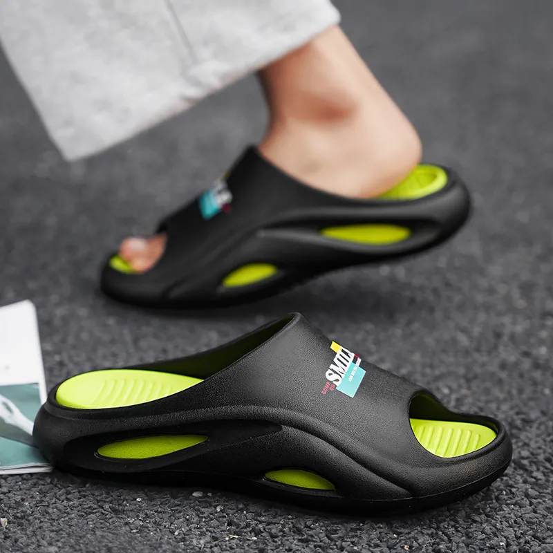 Colorful Creations EVA Slip Resistant Abrasion Resistant Quiet Slide Slippers Men's-11