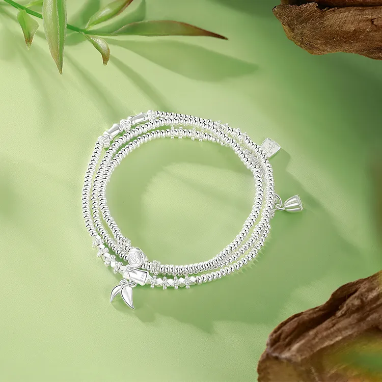 Furunlai S925 Silver Bracelets Unisex-1