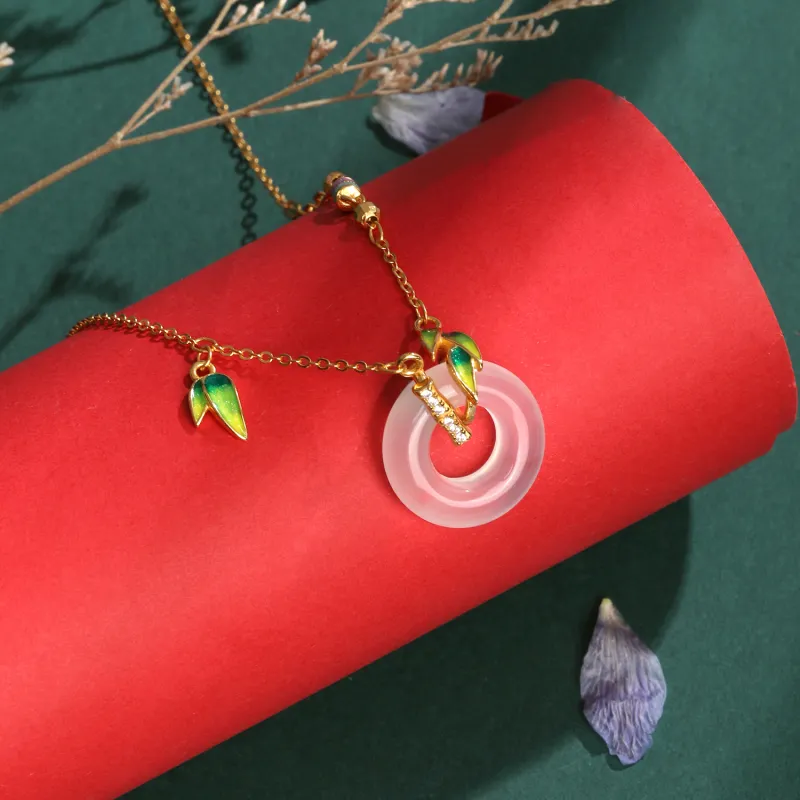 Furunlai Chalcedony Necklaces Unisex-8
