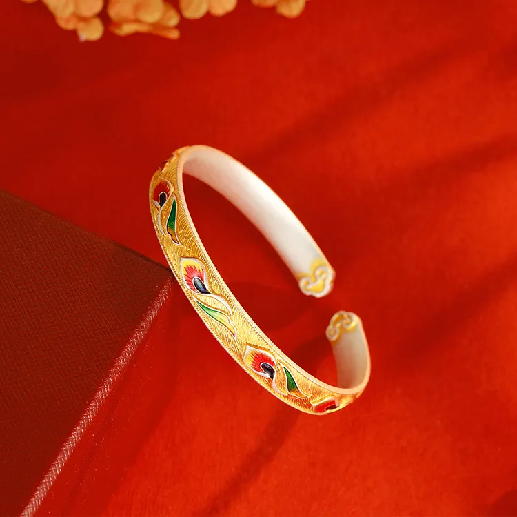Furunlai 999 Fine Silver Bangles Unisex-3