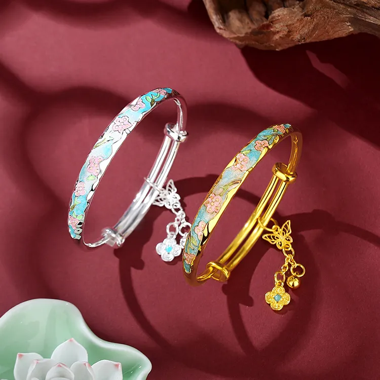 Furunlai 999 Fine Silver Sterling Silver Bracelets Unisex-3