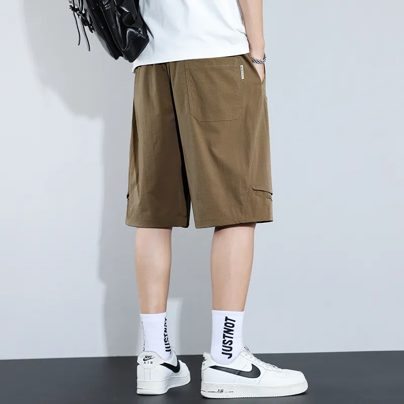 JEANSWEST Casual Shorts Unisex Camel-4