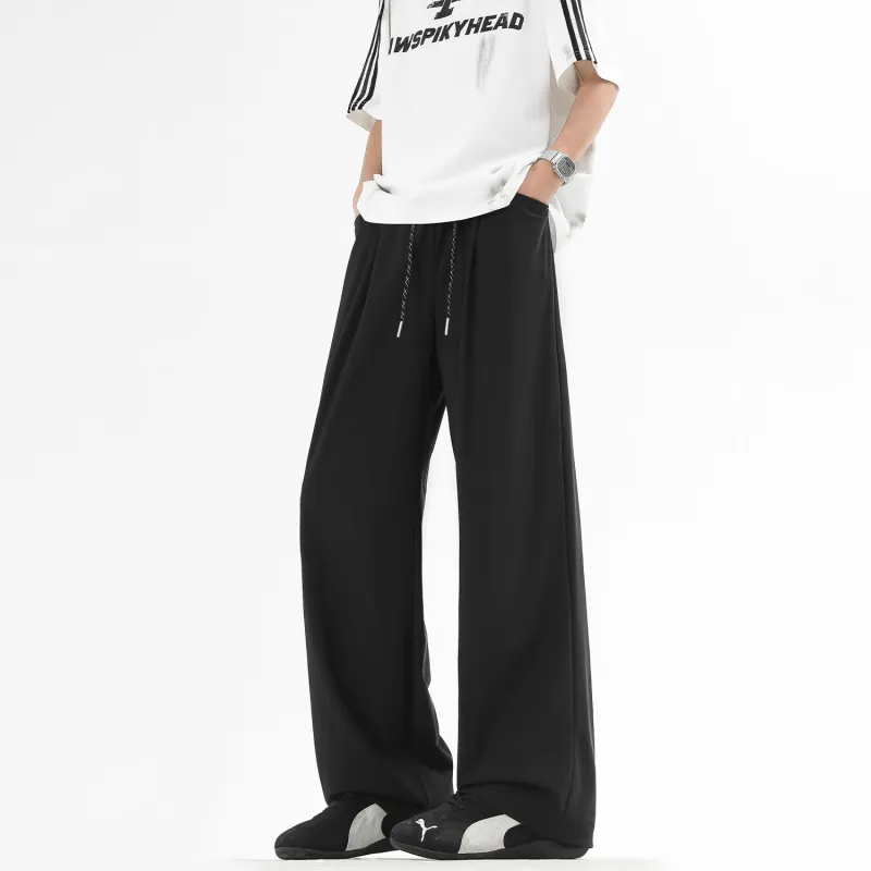 JEANSWEST Casual Pants Unisex Black-3
