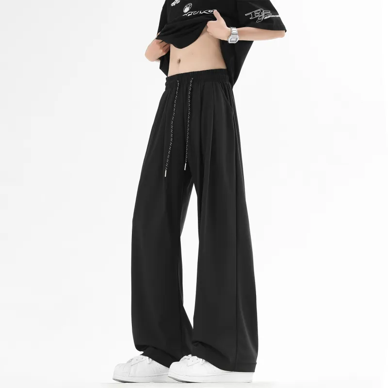 JEANSWEST Casual Pants Unisex Black-4