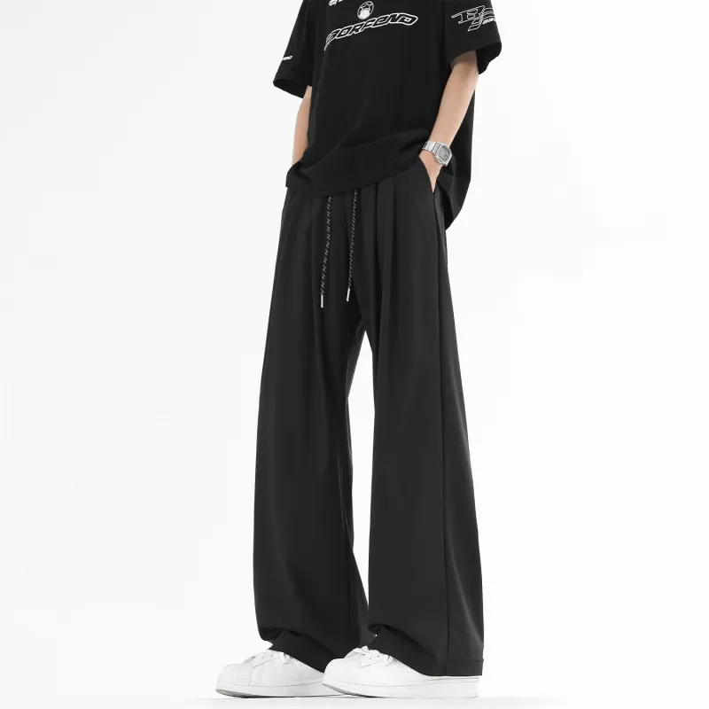 JEANSWEST Casual Pants Unisex Black-3