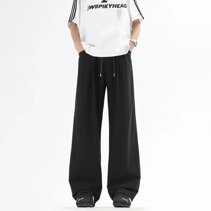 JEANSWEST Casual Pants Unisex Black-2