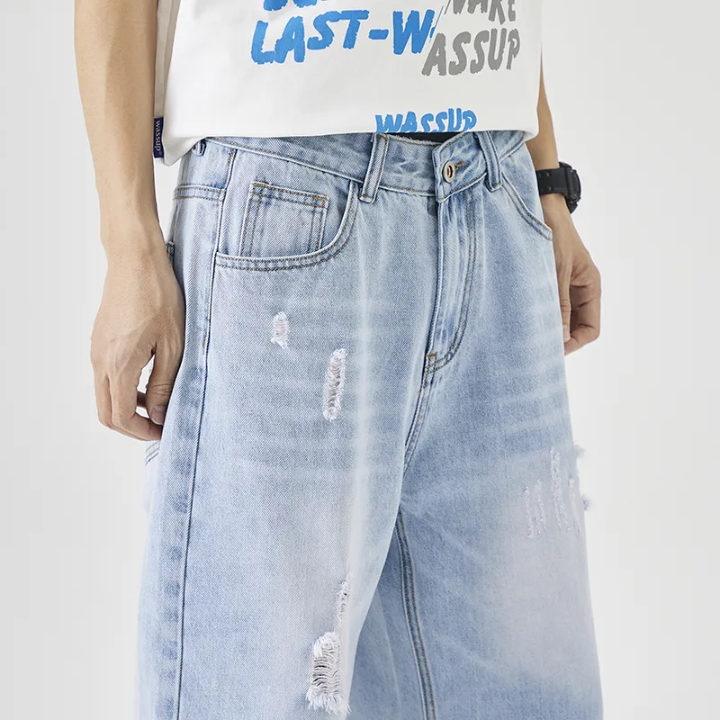 TUCANO Denim Shorts Unisex Light Blue-7